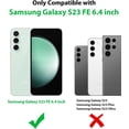 thumbnail image 5 of Case for Samsung Galaxy S23 FE 6.4-Inch, Heavy Duty Rugged & Dual-Layer with C Port Protection, Shockproof Anti dust Scratch Matte  Phone Case Back Cover for Samsung S23 FE 5G, Mint, 5 of 7