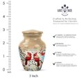 thumbnail image 2 of JAGASY Red Cardinal Urns for Human Ashes Keepsake - Golden Tiny Urn for Ashes Adult Male & Female - White Blossom Miniature Urns for Mother - Handmade Urn for Mom & Dad - (3 Inch), 2 of 7