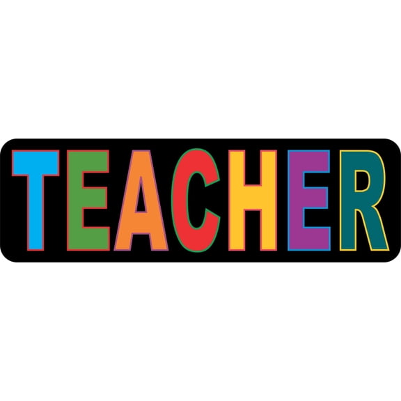 StickerTalk Teacher Magnet, 10 inches x 3 inches