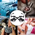 thumbnail image 2 of 10X 15X 25X Mains Libres Loupe Loupe LED Lunettes Tête-Montée Réparation Loupe, 2 of 5