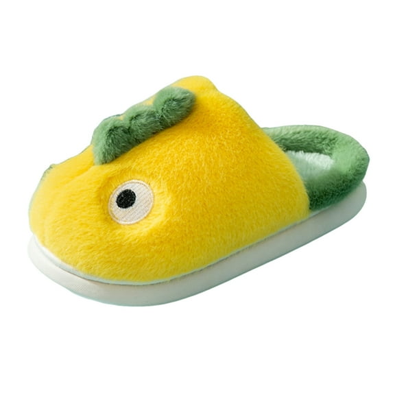 Boys Girls Cute Slippers Toddler Fluffy Non Slip Indoor Bedroom Slippers Household Winter Warm Slippers