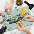 thumbnail image 4 of Teen Room Cutting Board, Modern Cool Car Automobile Speed Fast Vehicle Illustration Print, Decorative Tempered Glass Cutting and Serving Board, Large Size, Grey Grey Blue, by Ambesonne, 4 of 5