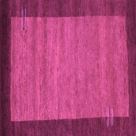 Ahgly Company Indoor Square Abstract Purple Contemporary Area Rugs, 6' Square