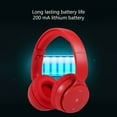 thumbnail image 4 of Wireless Bluetooth Over Ear Headphones with Active Noise Cancelling, Hi-Res Audio LDAC/aptX Low Latency for Airplane Travel, Comfort, AI Translation Voice Chat Custom EQ via App,Red, 4 of 6
