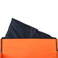 thumbnail image 3 of GDF Studio 3-in-1 Folding Wagon with Bench Seat, Heavy-Duty Capacity with Balloon Tires, Lightweight, Orange, 3 of 16