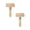 O508 Yellow 7.1X4.1" 2Pack, variant on 2Pcs Pizza Roller, Non Stick Small Rolling Pin for Dough, T Round Type Wooden Dough Roller, Wood Pastry Pizza Rolling for Cooking Cookie Bread Tortilla Dumpling Happy 2026!