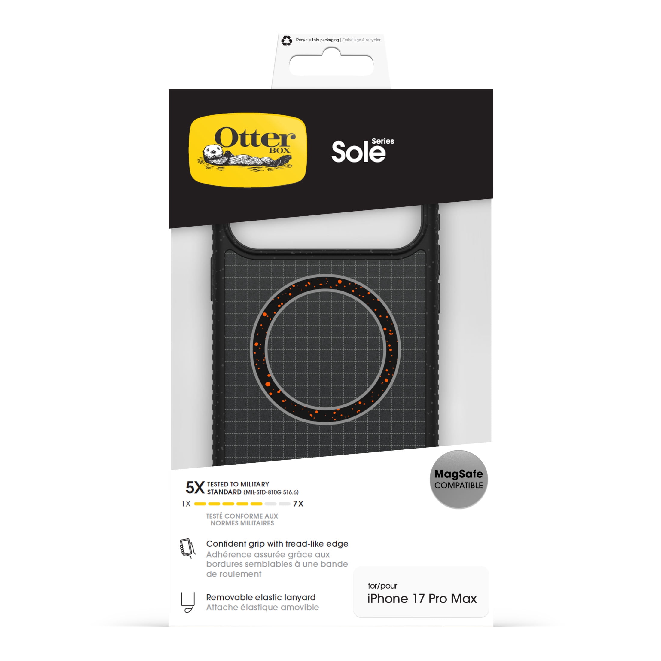 OtterBox Sole Series Case with MagSafe and Camera Control for iPhone 17 Pro Max - Black