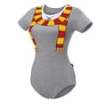 thumbnail image 6 of Littleforbig Cotton Romper Onesie Pajamas Bodysuit - Wizard School Winter Onesie Red L, 6 of 7
