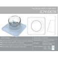 thumbnail image 2 of Pet Life ® 'Surface' Anti-Skid and Anti-Spill Curved and Clear Removable Pet Bowl, 2 of 3