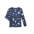 thumbnail image 3 of Wonder Nation Toddler Short and Long Sleeve Cotton Tight Fit Pajama Set, 4-Piece, Sizes 12M-5T, 3 of 5