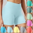 thumbnail image 4 of felwors Seamless Biker Shorts High Waisted Tummy Control Scrunch Workout Yoga Running Hot Pink for Size XXL, 4 of 8