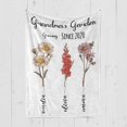 thumbnail image 3 of First Mom Now Grandma Birth Flowers Blanket, Personalized, Mom Grandma Blanket Gift for Mom Gift for Grandma, Mom Blanket, Grandma Blanket Blankets, 3 of 5