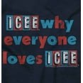 thumbnail image 2 of Why Everyone Loves Icee Logo Pun Unisex Plus Size Zip Hoodie Brisco Brands 2X, 2 of 5
