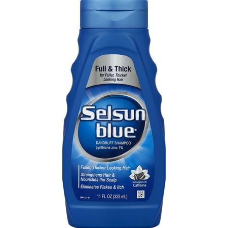 Selsun Blue Full & Thick Dandruff Shampoo, 11oz (Best Anti Dandruff Shampoo)