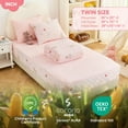 thumbnail image 5 of Bestier Twin Comforter Set - All in one Zipper 4-Piece Bedding with Sorona Eco Fiber Fill, OEKO-TEX Certified, Machine Washable, Pink, 5 of 12
