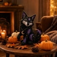 thumbnail image 6 of Halloween Stuffed Animal Sewing Kit, 8 Inch Halloween Craft Kits Halloween Plush Wolf with Star and Moon Details Complete Sewing Supplies for Adults Teenagers Diy Halloween Home, 6 of 7
