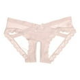 thumbnail image 3 of WILLBEST Womens Cotton Underwear Plus Size Hi Cut and Alluring Transparent Lace Embroidered Open Back Briefs for Wear Breathable Unbeatable Softness Sensational, 3 of 3