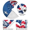 thumbnail image 2 of FMSHPON American Flag Tree Skirt Independence Day Xmas Christmas Tree Skirt Stand Mat for Holiday Party Decoration Indoor Outdoor 48 inches, 2 of 6