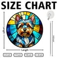 thumbnail image 2 of Yorkshire Terrier Stained Glass Suncatcher, Yorkshire Terrier Glass Suncatchers for Windows For Merry Christmas, 2 of 7