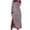 Pink, variant on Efsteb Fall Dresses for Women 2025 Long Sleeve Striped Dress Crewneck Side Splits Casual Loose Long Maxi Dress (Brown,M)
