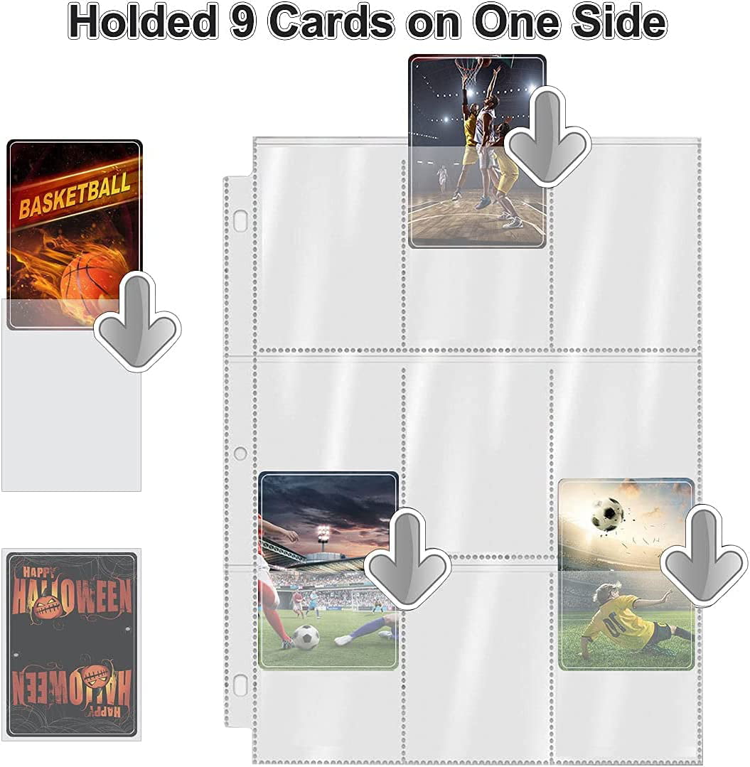 540 Pocket Baseball Card Sleeves - Trading Card Sleeve - Card Sleeves for  Baseball Cards Pokemon Cards Sports Cards Soccer Cards Football Cards