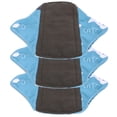thumbnail image 3 of Compresas sanitarias para mujer, compresas menstruales lavables, compresas higiénicas a prueba de fugas de carbón de bambú, N38, 3 of 14