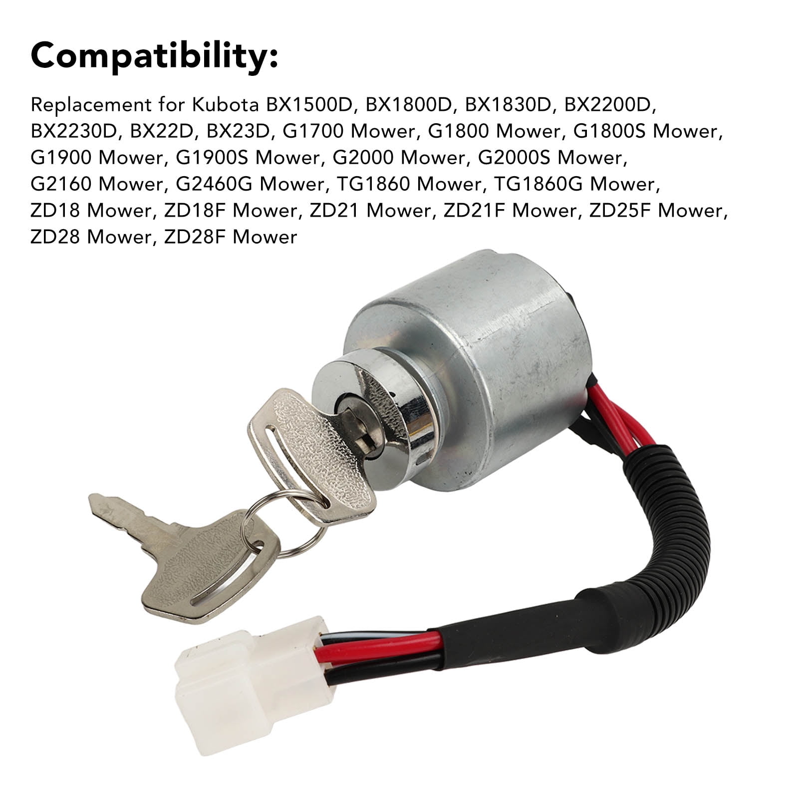 Ignition Switch Kit, Starter Ignition Key Switch Precise 66101