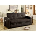 thumbnail image 5 of Furniture of America Byrde Transitional Fabric Convertible Sofa in Brown, 5 of 8