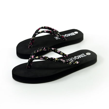 Aayomet Summer Floral Flip-flops Slip- Sponge Sandals Cake Women Fashion Shoes Women s slipper Womens Flip Flops Size 6 Black 7