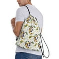 thumbnail image 3 of Kdxio Snake And Moon Print Drawstring Backpack Bag,Waterproof Draw String Back Sack, Gym Drawstring Bags Swim Bag For Unisex, 3 of 9