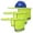 Polyester Lime, variant on Toptie 3 Pack Hard Hat Sun Shield, Full Brim Mesh Sunshade with Visor, High Visibility Neck Shield