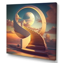 Designart Stairs To Heaven II Canvas Wall Art