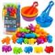 thumbnail image 1 of Raeqks Contar Clasificar Juguetes Emparejar Juguetes Apilar con Tazones Actividades De Aprendizaje Preescolar Juego Sensorial Educativo Montessori Tallo De Juguete Juegos De Guardería Animales Regalos, 1 of 5
