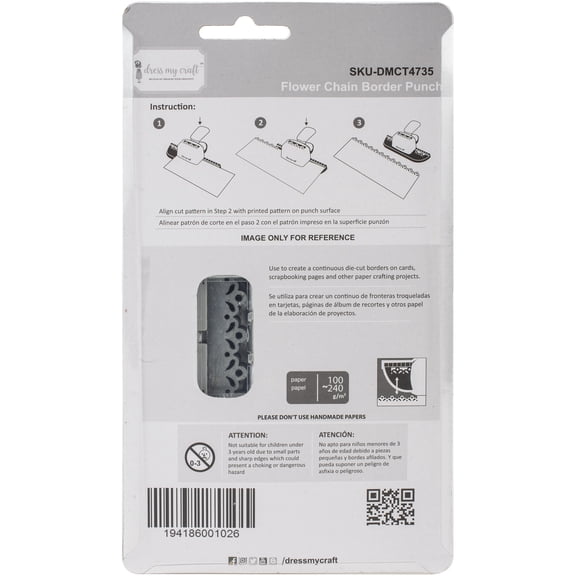 Dress My Craft Paper Punch -Flower Chain Border