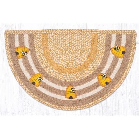 Capitol Importing 32-9-101B 18 x 29 in. Beehive Printed Slice Rug