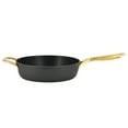 thumbnail image 3 of Oster Abbottsford 4 Quart Nonstick Aluminum Saute Pan with Glass Lid in Black, 3 of 6