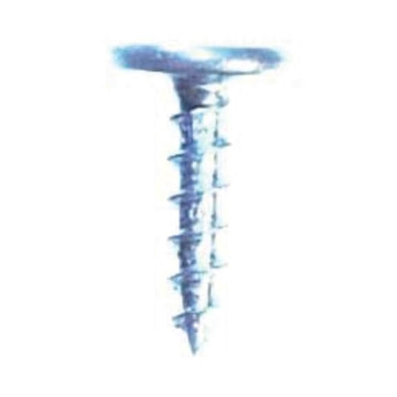 Wood Screw, No. 10, 5/8 in, Zinc Plated Steel Flat Head Phillips Drive, 100 PK