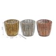 thumbnail image 2 of Mercury Ribbed Tealight Holder  - Set of 3, 2 of 3