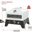 thumbnail image 3 of Nexgrill 12" Tabletop Propane Pizza Oven, Cast Aluminum Frame, 15,000 BTUs, Portable Gas Pizza Cooker with Built-In Temperature Gauge, Wood Smoker Box, Rotating Cordierite Pizza Stone - 820-0084B, 3 of 9