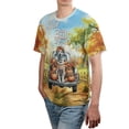 thumbnail image 4 of Hello Fall Autumn Dalmatian Pumpkins Pickup Truck All Over Print 3D Shirt Unisex Merch Dog Lover - 13011, 4 of 6