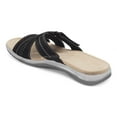 thumbnail image 4 of gakvbuo Summer Slippers For Women Indoor And Outdoor Wide Walking Outdoor SlippersWomen Shoes Solid Color Hollowed Flat Low-heeled Sandals Fashion Casual Slippers, 4 of 5