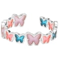 thumbnail image 3 of Anillo de Mariposa Que en La Oscuridad, Anillo de Declaración, Anillo Ajustable, Banda de Elegante, Anillo Luminoso Minimalista, Joyería P 2 piezas, 3 of 8