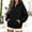 Black, variant on Womens Oversized Hooded Chest Button Pullover Sweatshirt With Kangaroo Pockets Casual Tops For 2026 Fall Fashion Winter Outfits(Beige,XL)