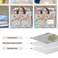 thumbnail image 4 of Yayeee Foldable Storage Basket for Shelves Waterproof Cloth Bins with Handles, Colorful Flowers Blossoms, 4 of 7
