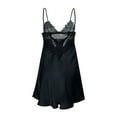 thumbnail image 6 of Aboser Lingerie for Women Silk Satin Nightgowns Babydoll Negligee Sexy Full Slip Nighty Dress Spaghetti Strap Chemise Sleepwear Skinny Backless Sleepdress, 6 of 7