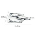 thumbnail image 3 of Howish spoon rests for kitchen 3 Cavities Spoon Rest Stainless Steel Spoon Rest Triple Spoon Holder Kitchen Utensil Rest(9.96"X4.92"X0.39"), 3 of 8