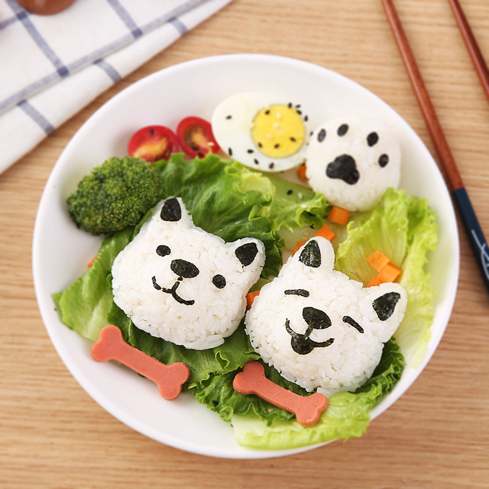 2pcs Onigiri Molds, Rice Ball Molds, Japanese Sushi Makers, For Lunch Box,  Bento Box Decorating, Kitchen Gadgets, Kitchen Stuff, Kitchen Items