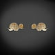 thumbnail image 4 of Aretes de oro 14K GIALLO broquel Tortugas oro blanco y amarillo, 4 of 4
