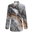 thumbnail image 4 of Marble Texture Long Sleeve Blouse Woman Streetwear Casual Shirts Summer Oversize Woman Streetwear Clothing Birthday Present, 4 of 7