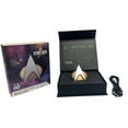 thumbnail image 2 of FAMETEK Star Trek Next Generation Bluetooth Communicator Badge 2026 Edition - TNG Bluetooth ComBadge with Chirp Sound Effects, Microphone & Speaker – Star Trek Memorabilia, Gifts and Collectibles, 2 of 7